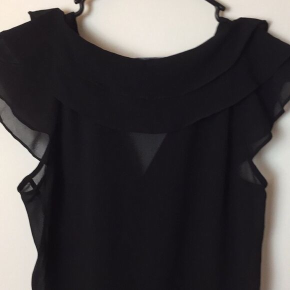 H & M. Black sheer top. Size 8. - Picture 6 of 8